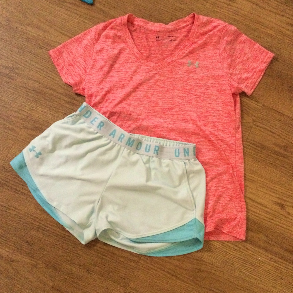 Under Armour Shirt and Shorts Medium